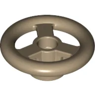 Steering Wheel Small, 2 x 2 [Reinforced] / Dark Tan