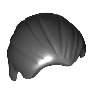 Hair Combed Back / Black