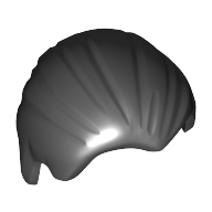 Lego Hair Combed Back / Black