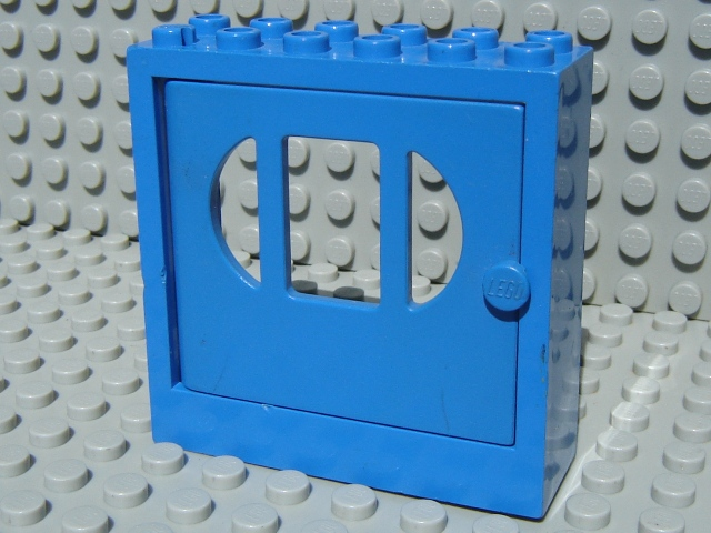 Lego Fabuland Door Frame 2 x 6 x 5 with Blue Door (x610 / fabak3)