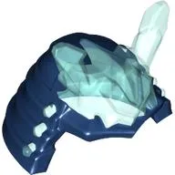 Helmet Samurai with Trans Light Blue Icicle Horns / Dark Blue