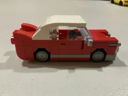 Red vintage car