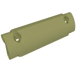 Technic Panel Curved 11 x 3 with 2 Pin Holes through Panel Surface / Olive Green