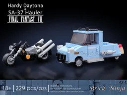 Final Fantasy VII Hardy Daytona and Shinra SA-37 Hauler Truck