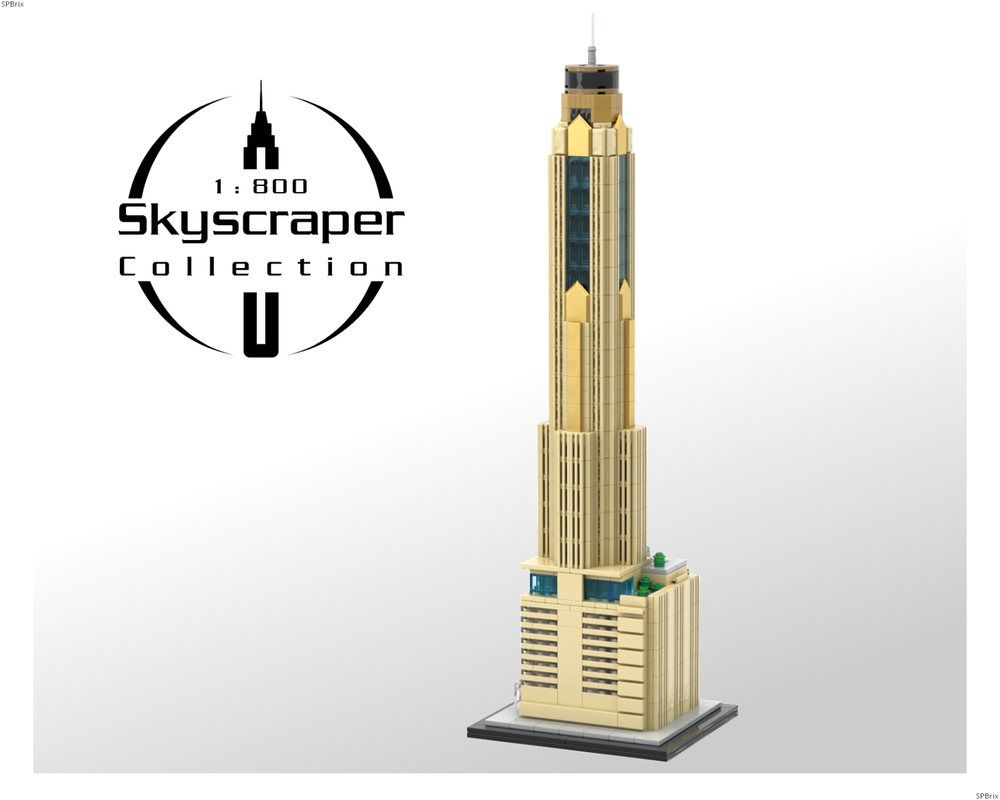 Lego Baiyoke Tower II 1:800 Scale