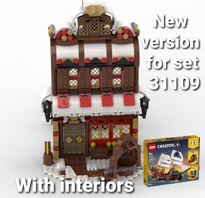Lego CHRISTMAS VERSION SET 31109 LTERNATIVE BUILD PIRATE SHIP 3 IN 1 CREATOR
