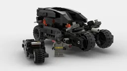 All-New Batmobile with its Batpod