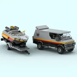 Custom Van With Drag Boat