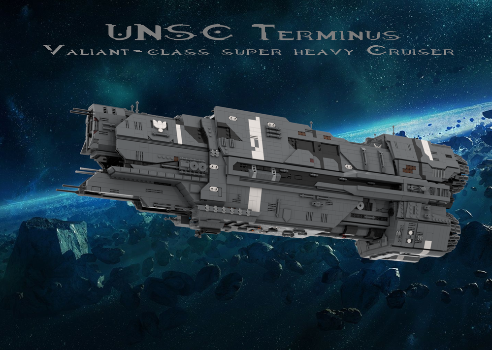 Lego Valiant-class super-heavy Cruiser - UNSC Terminus