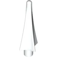 Weapon Spear Tip with Fins / White