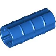 Technic Axle Connector Ridged [with x Hole x Orientation] / Blue