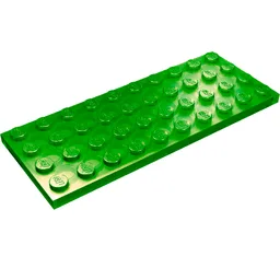 Plate 4 x 10 / Trans-Green