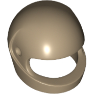 Lego Helmet, Standard / Dark Tan