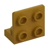 Bracket 1 x 2 - 2 x 2 Inverted / Pearl Gold