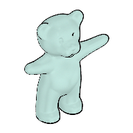 Lego Belville / Scala, Animal, Teddy Bear - Arms Up / Aqua