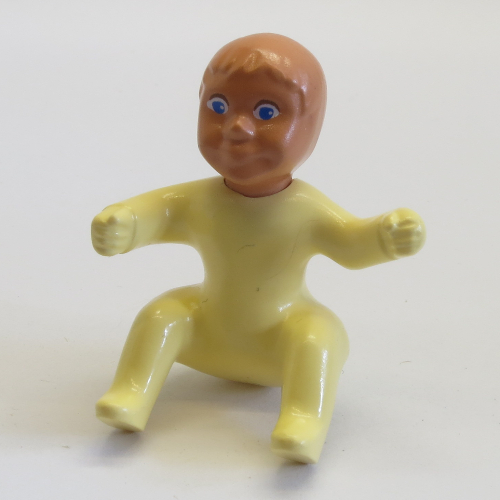 Lego Belville Figure Baby, Nougat Hair / Light Yellow