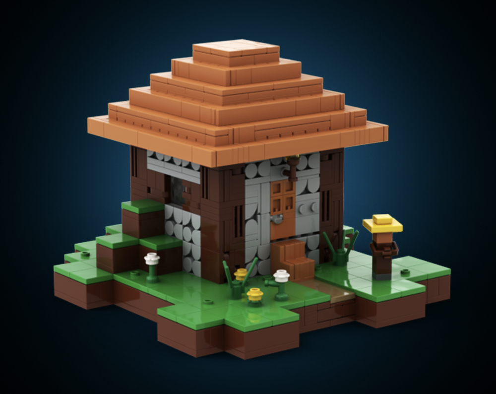 Lego Block Accurate Village House (Plains Small House #6), Modular