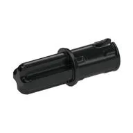 Technic Axle Pin with Friction Ridges Lengthwise / Black