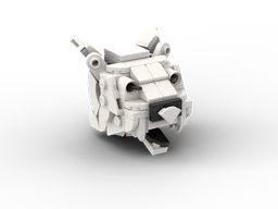 White Lynx Head - Alternate Build from 75979