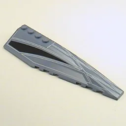 Brick Wedged, Curved 12 x 3 Right with Alpha Team Arctic Wraparound Print / Sand Blue