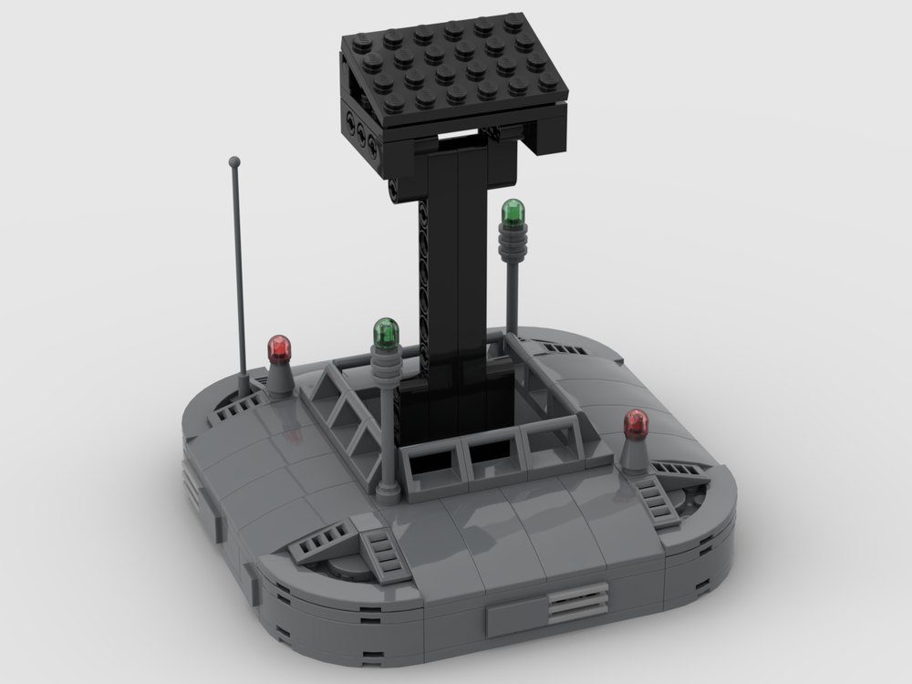 Lego Display Stand for BBs Gray Runner (Spinner Car Blade Runner 2049)