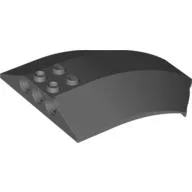 Windscreen 8 x 6 x 2 Curved / Dark Bluish Gray