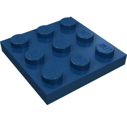 Plate 3 x 3 / Dark Blue