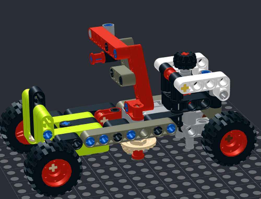 Lego Flat bed truck with crane