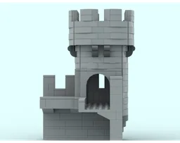 Battlement Corner Tower