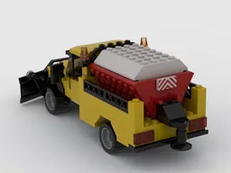 Snowplow with salt spreader