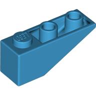 Lego Brick Sloped Inverted 33° 3 x 1 with Internal Stopper and No Front Stud Connection / Dark Azure