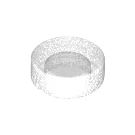 Tile Round 1 x 1 / Opal Trans-Clear