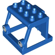 Duplo Crane Cabin 4 x 4 x 2 with Eyes (Lofty) Print / Blue
