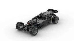 Black "crocodile" car (66% 42111 set parts)