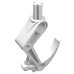 Large Figure Weapon, Claw Hook with Axle / White