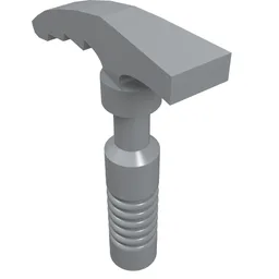 Tool Ice Axe [6-Rib Handle] / Light Bluish Gray