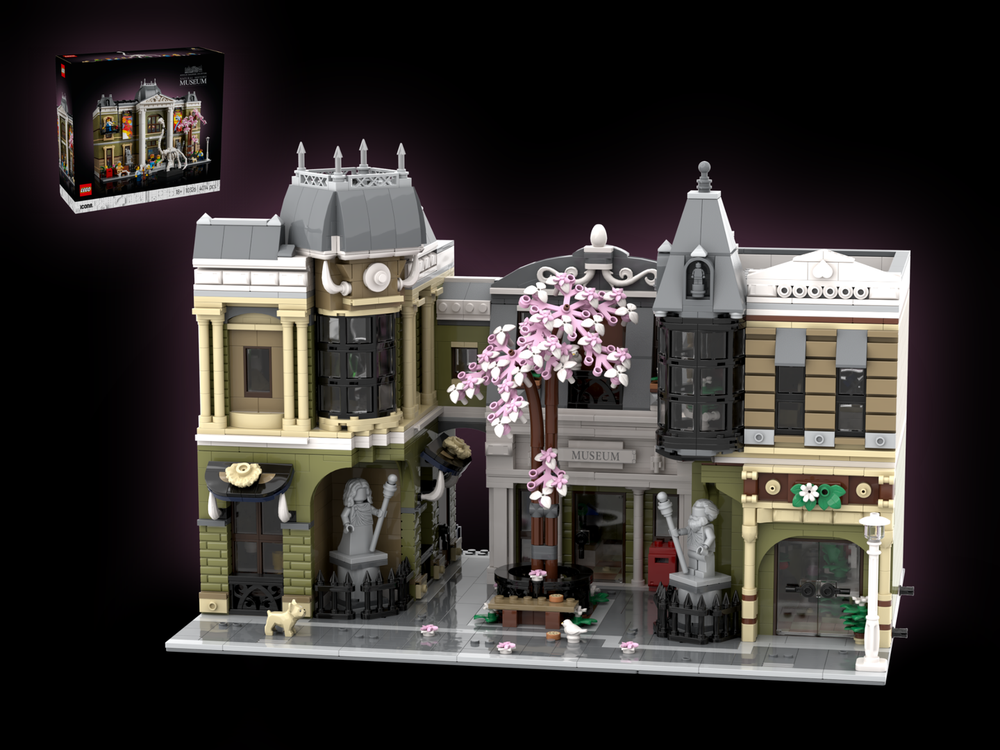 Lego Old Town Square - 10326 Natural History Museum Alternative Build