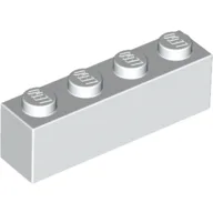Brick 1 x 4 / White