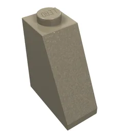 Brick Sloped 65° 2 x 1 x 2 / Dark Tan