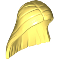 Lego Hair Long and Straight, Center Parted / Bright Light Yellow