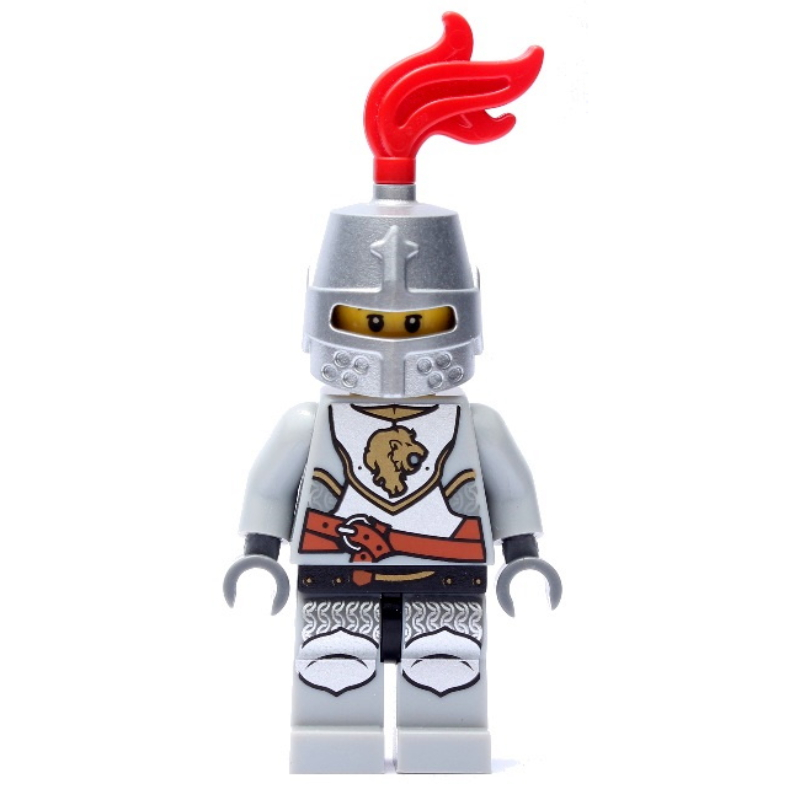 Lego Lion Knight, Helmet with Red Plume