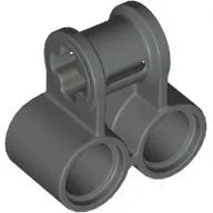 Technic Axle and Pin Connector Perpendicular Double / Dark Gray