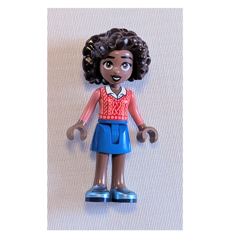Lego Aliya, Coral Top, Blue Skirt