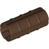 Technic Axle Connector Ridged [with x Hole x Orientation] / Brown