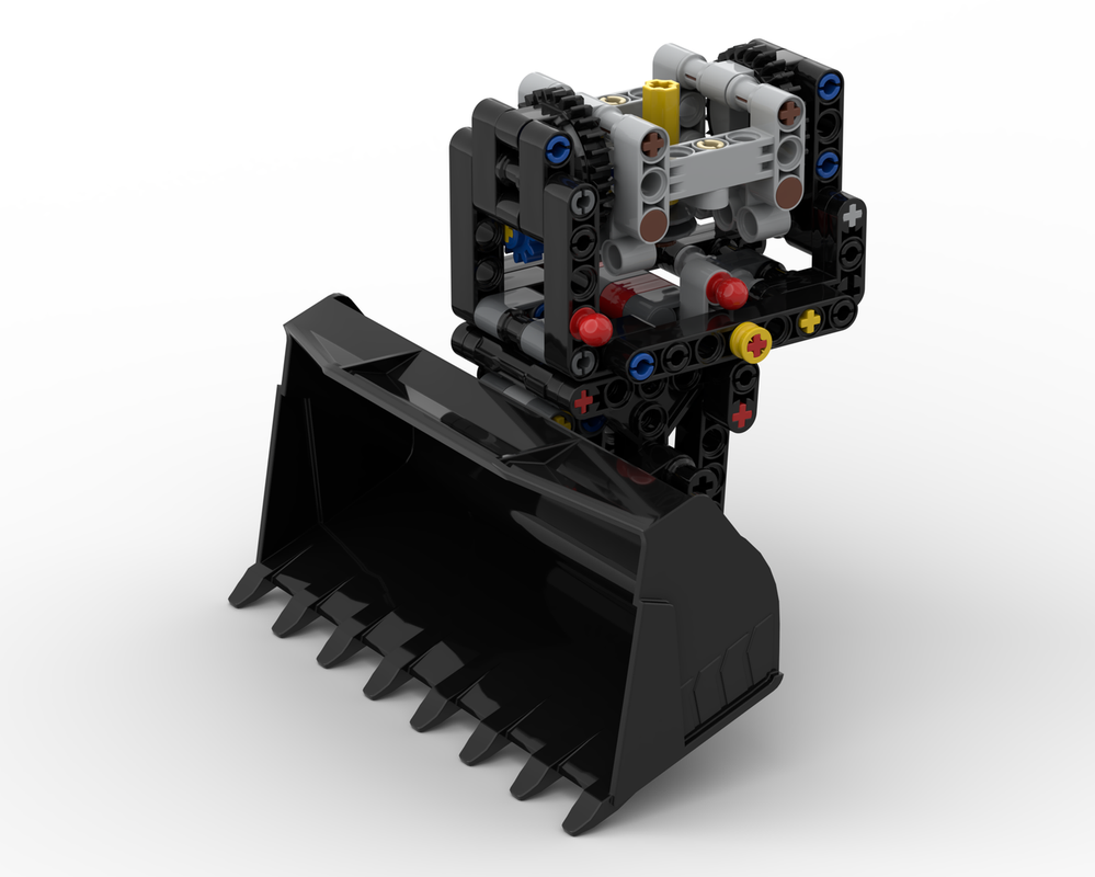 Lego Tilting Bucket attachment for Volvo EC500 Hybrid Excavator Mod