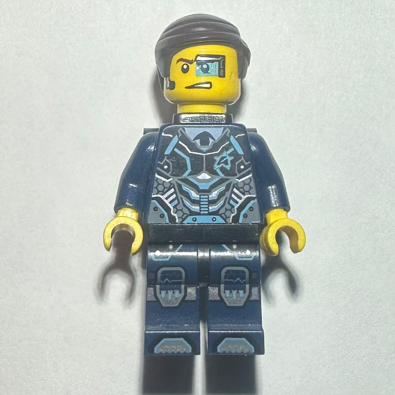 Lego Agent Curtis Bolt with Neck Bracket