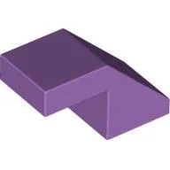 Brick Sloped 45° 2 x 1 with 2/3 Inverted Cutout and no stud / Medium Lavender