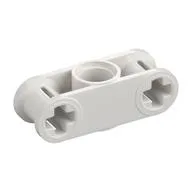 Technic Axle and Pin Connector Perpendicular 3L with Centre Pin Hole / White