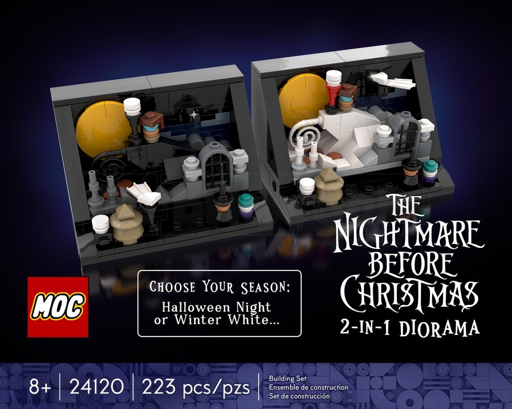 Lego Microscale “The Nightmare Before Christmas” 2-in-1 Hill Diorama