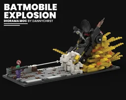 BATMOBILE EXPLOSION